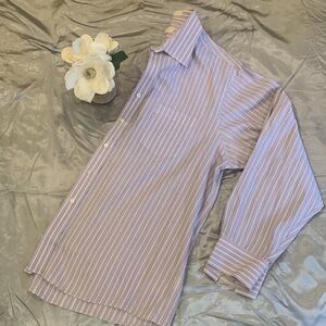 🌹Micheal Micheal Kors • Professional Striped Long Sleeve Button Down Shirt